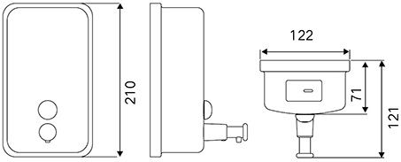 SD-1080 SOAP DISPENSER 1250 ML - NEOMATE
